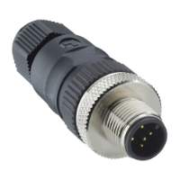 Lutronic M12 4 Pole Male Straight Screw Contact 3-6.5mm OD
