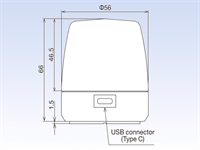 56mm Dia Multi-Colour Beacon, Alarm, USB Surface/Mag Mnt