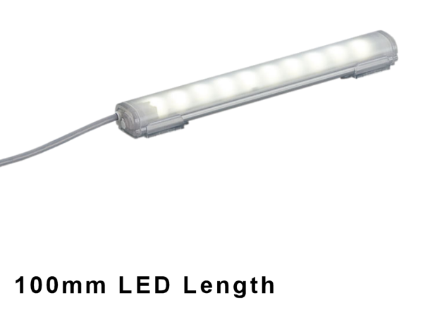 Light Bar,100mm Daylight LED, IP69K, 24Vdc, 3m Cable