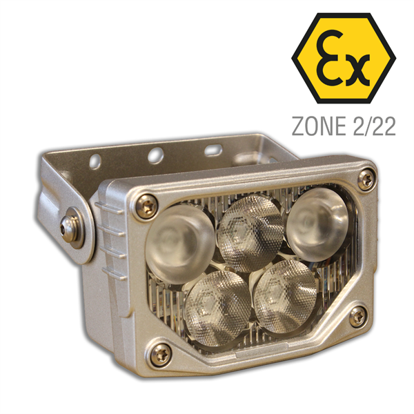 Explosion-Safe SpotLED Wide Beam Optics, 5m Cable, 24Vdc